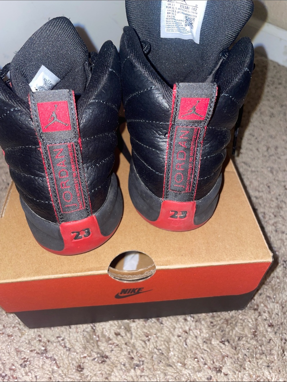 Nike Kids Black and Red Retro-Style Sneakers - Picture 4 of 7